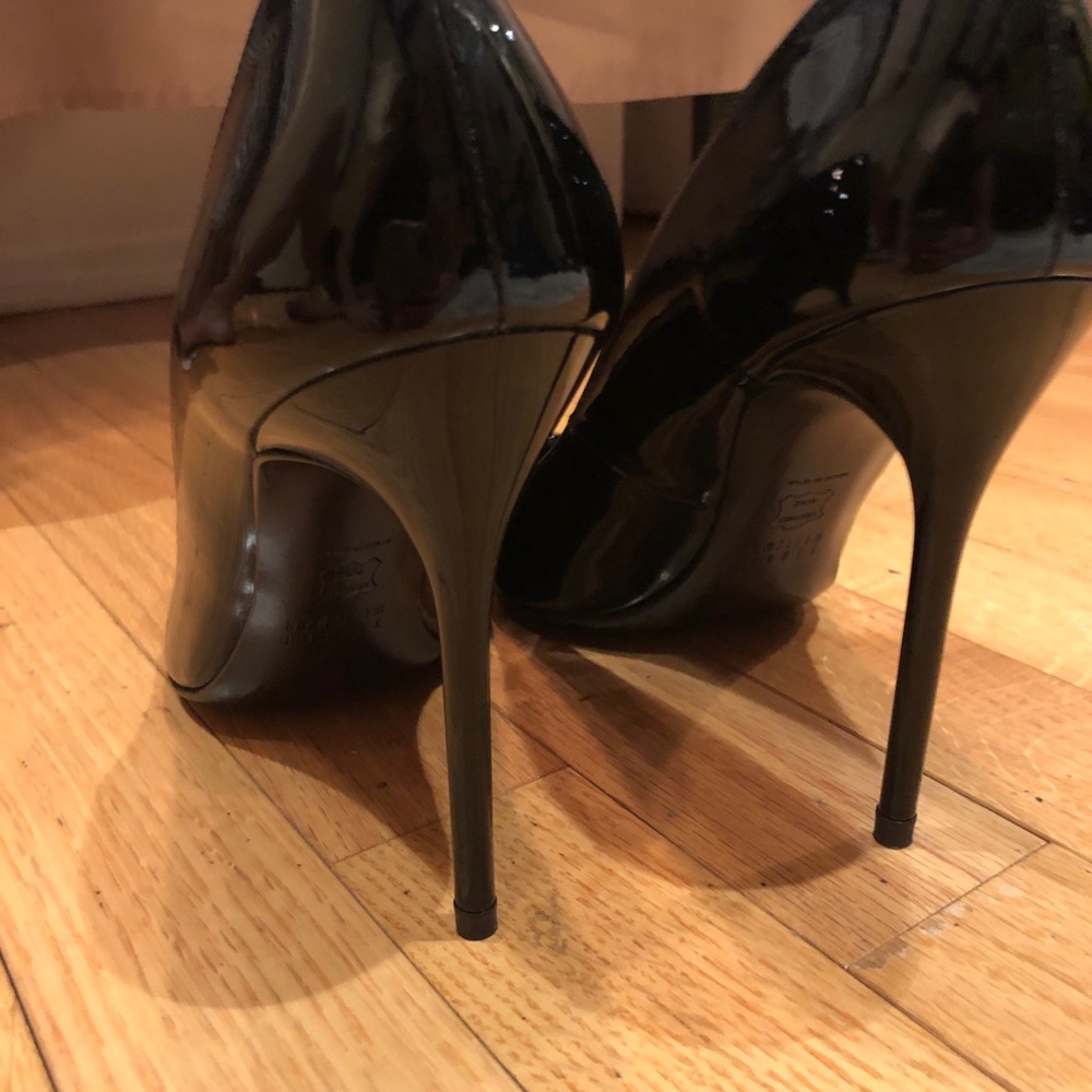 Stuart Weitzman NOUVEAU black patent high heel